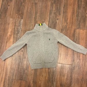 RALPH LAUREN ZIP UP SWEATER